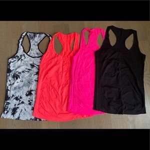 Set of 4 Tank Tops for working out - Size L